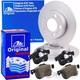 Ate Disques 282mm + Revêtements Avant Pour Vw T4 Boîte Transporter Bus Multivan