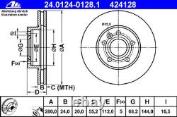 ATE Disques + Revêtements Avant+Arrière pour VW T4 Transporter, Multivan Bus De
