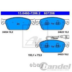 ATE Disques + Revêtements Avant+Arrière pour VW T5 T6 Bus Transporter, Multivan