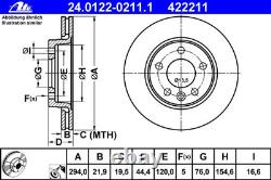 ATE Disques + Revêtements Avant+Arrière pour VW T5 T6 Bus Transporter, Multivan