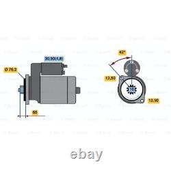 BOSCH Démarreur 2.2kW pour VW Transporter V Bus Multivan 0 001 125 605