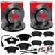 Brembo Disques + Revêtements Avant+arrière Pour Vw T5 Bus Transporter, Multivan