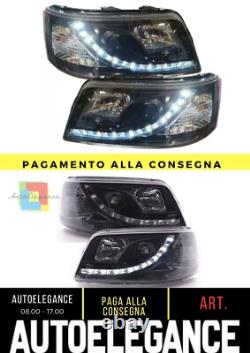 Ensemble De Feux De Position LED Noirs Pour VW T5 BUS 03-09 Multivan Transporter