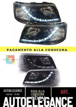 Ensemble De Feux De Position LED Noirs Pour VW T5 BUS 03-09 Multivan Transporter