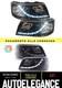 Ensemble De Feux De Position Led Noirs Pour Vw T5 Bus 03-09 Multivan Transporter