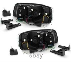 Ensemble De Feux De Position LED Noirs Pour VW T5 BUS 03-09 Multivan Transporter