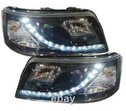 Ensemble De Feux De Position LED Noirs Pour VW T5 BUS 03-09 Multivan Transporter