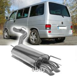 Fox Sportauspuff VW Bus T4 Transporteur Caravell Multivan Diesel Optique 2x63mm