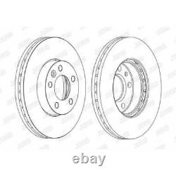 JURID Disques de Frein Avant Ø308 MM pour VW Multivan V Transporter Bus Touareg