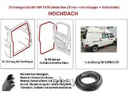 Kit Joints pour VW T4 Bus Multivan Portes Hayon Porte Coulissante, Plafond