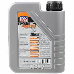 Liqui Moly 8L Toptec 4200 5W-30 Huile + Filtre pour VW Transporter V Bus 7HB