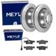 Meyle Disques + Revêtements Arrière Convient Pour Vw T5 Transporter, Multivan Bus