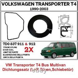 Pour VW Transporter T4 Bus Multivan Kit Joints L+R Portes, Porte Coulissante