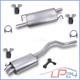 Silencieux Moyen Pour Vw Multivan Transporter T5 Bus 1.9 Tdi