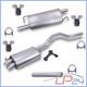 Silencieux Moyen Pour Vw Multivan Transporter T5 Bus 1.9 Tdi