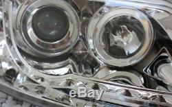 Verre Clair Chrome Phares VW Transporter, Multivan Bus T5 LED Lumière de