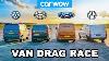 Vw Transporter V Ford Transit V Toyota Proace V Mercedes Vito Van Drag Race