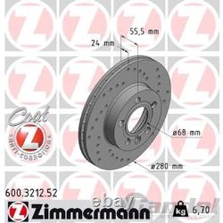 ZIMMERMANN Disques de Frein + Revêtements pour VW T4 Transporter, Multivan Bus