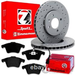 Zimmermann Sport Disques 333mm + Revêtements pour VW T5 Transporter, Multivan Bus